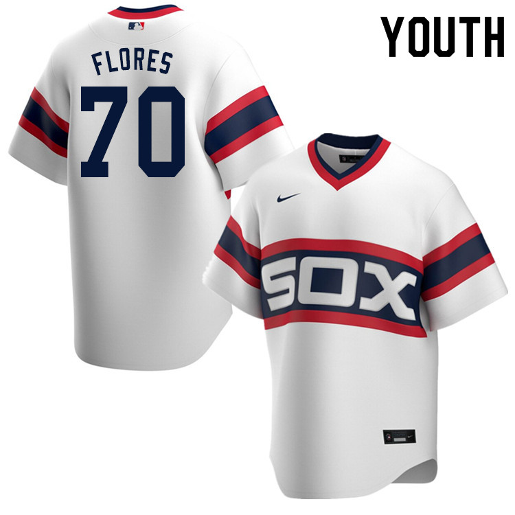 Nike Youth #70 Bernardo Flores Chicago White Sox Baseball Jerseys Sale-White